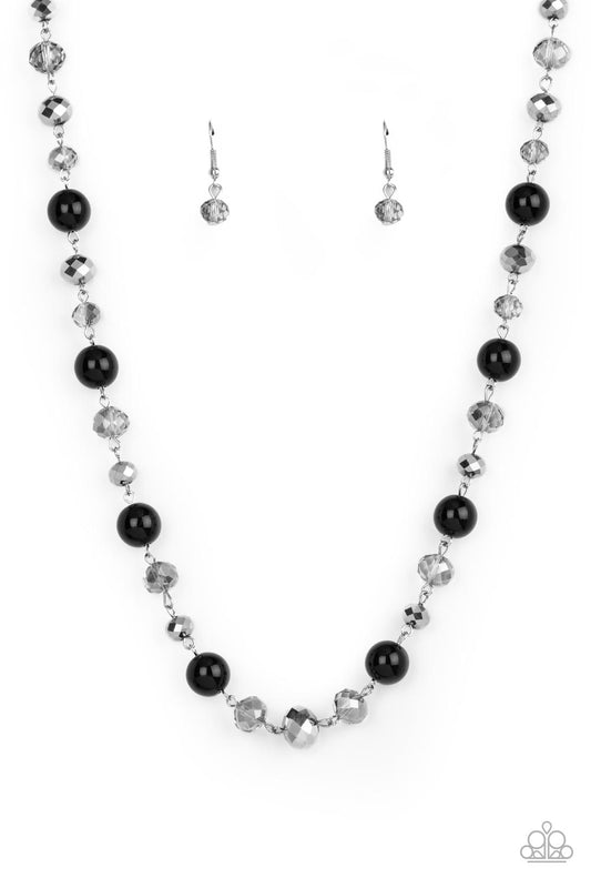 Paparazzi Decked Out Dazzle Black Short Necklace - P2RE-BKXX-435XX