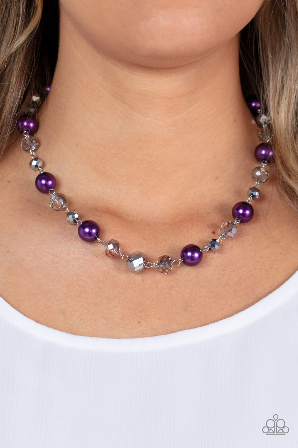 Paparazzi Decked Out Dazzle Purple Short Necklace - P2RE-PRXX-266XX