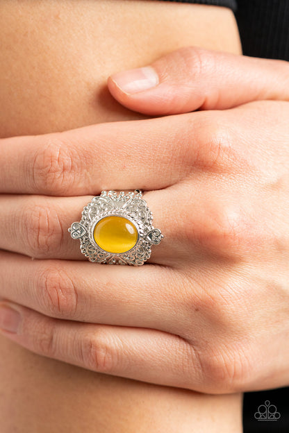 Paparazzi Delightfully Dreamy Yellow Ring - P4WH-YWXX-152XX