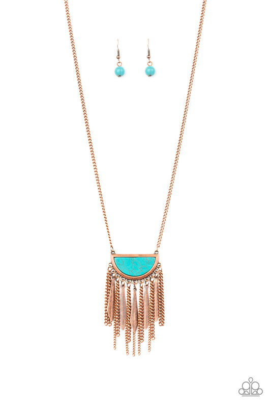 Paparazzi Desert Hustle Copper Long Necklace