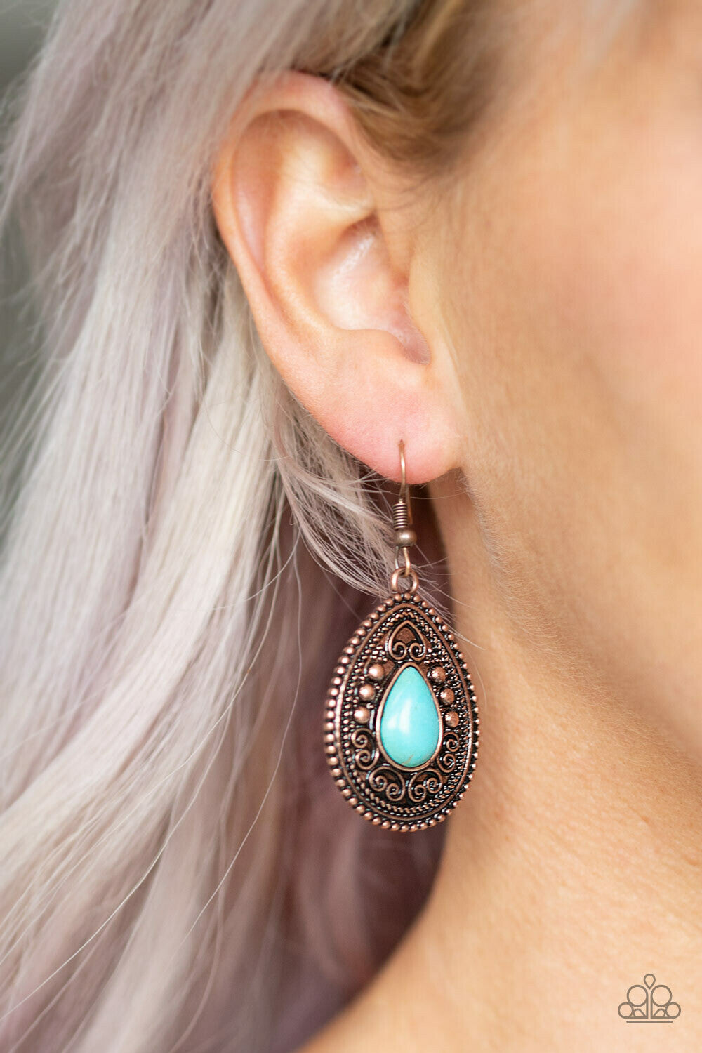 Paparazzi Desert Nirvana Copper Fishhook Earrings