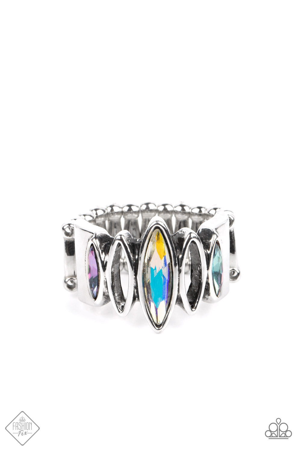 Paparazzi Distant Cosmos Multi Ring - Fashion Fix Sunset Sightings July 2022