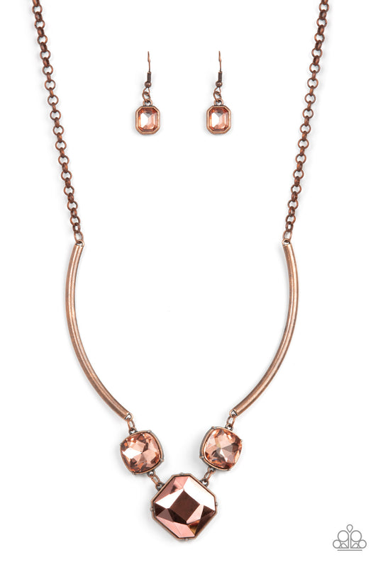 Paparazzi Divine IRIDESCENCE Copper Short Necklace - P2RE-CPXX-198XX