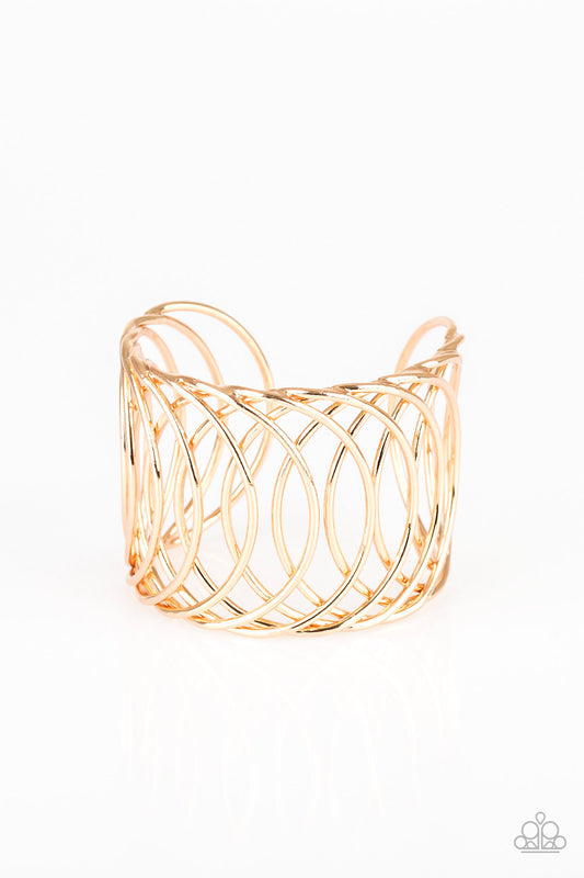 Paparazzi Dizzyingly Diva Gold Cuff Bracelet