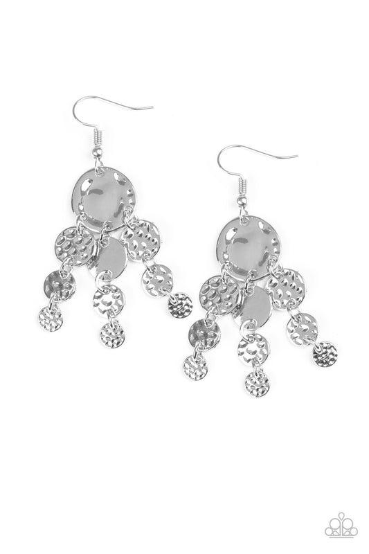 Paparazzi Do Chime In Silver Fishhook Earrings