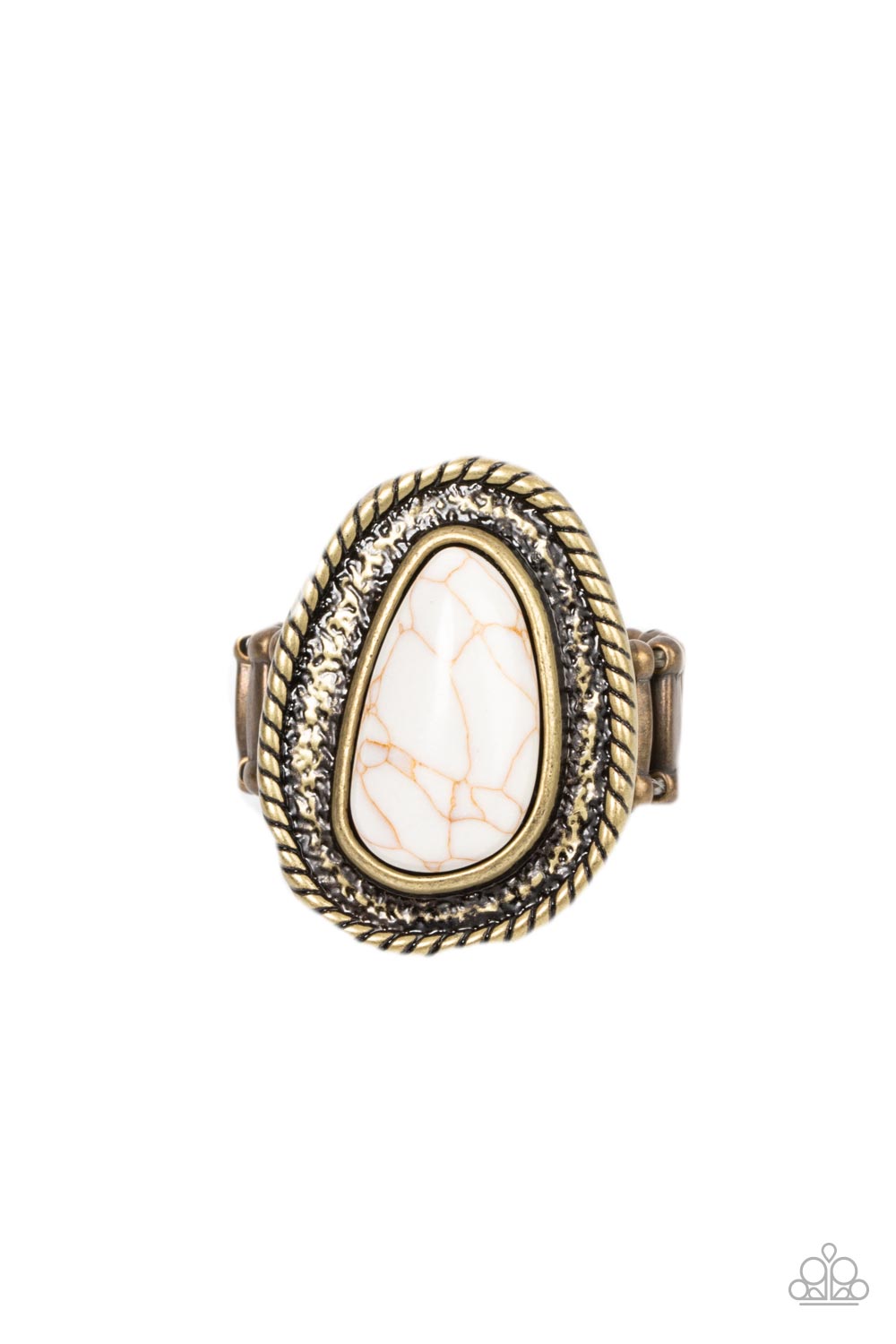 Paparazzi Downtown Desertscape Brass Ring - P4SE-BRXX-087XX