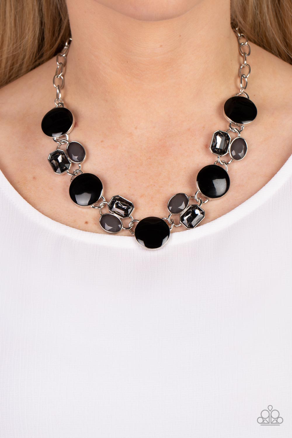 Paparazzi Dreaming in MULTICOLOR Black Short Necklace - P2ST-BKXX-204XX