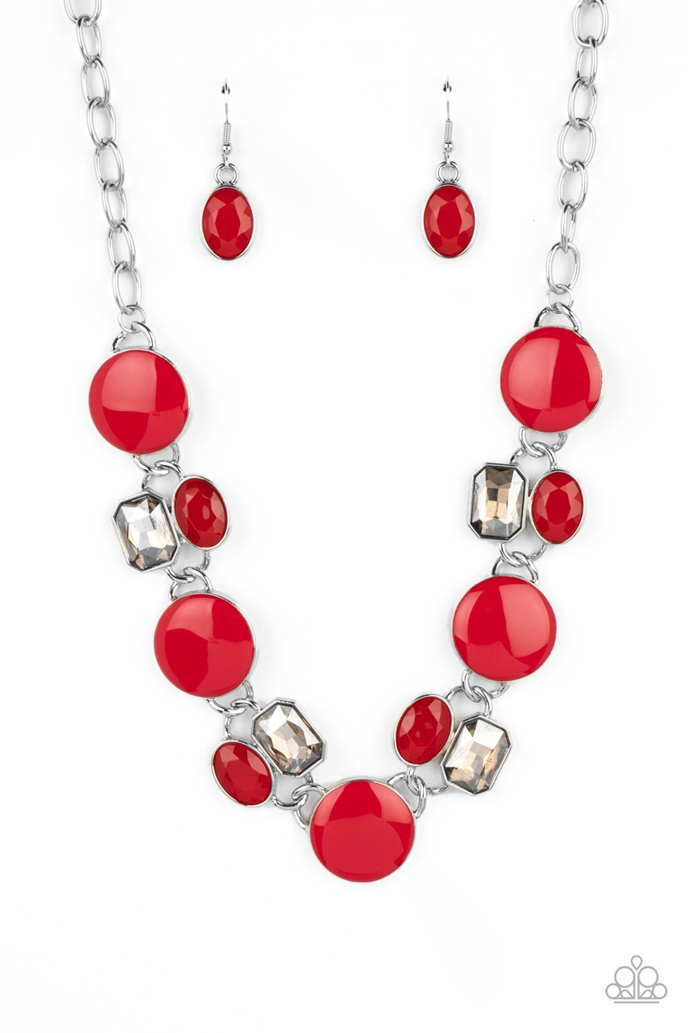 Paparazzi Dreaming in MULTICOLOR Red Short Necklace - P2ST-RDXX-115XX