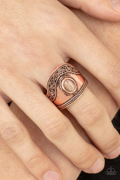 Paparazzi Dreamy Definition Copper Ring - P4WH-CPXX-124XX