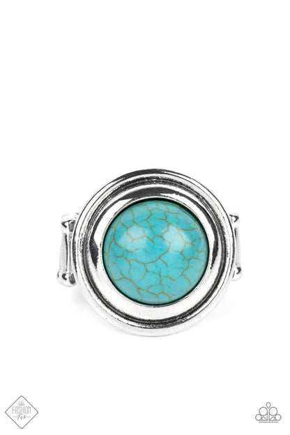 Paparazzi Drive You Wild Blue Ring - Fashion Fix Simply Santa Fe September 2022 - P4SE-BLXX-283JM