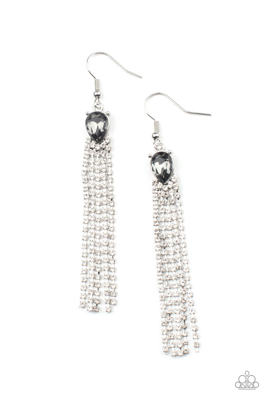 Paparazzi Drop-Dead Dainty Silver Fishhook Earrings - P5DA-SVXX-090XX