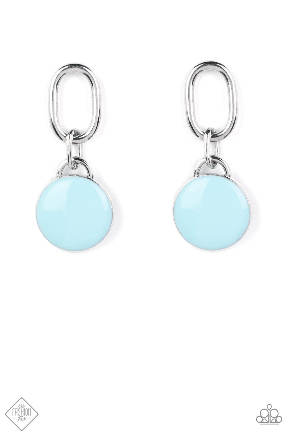 Paparazzi Drop a TINT Blue Post Earrings - Fashion Fix Glimpses of Malibu May 2022