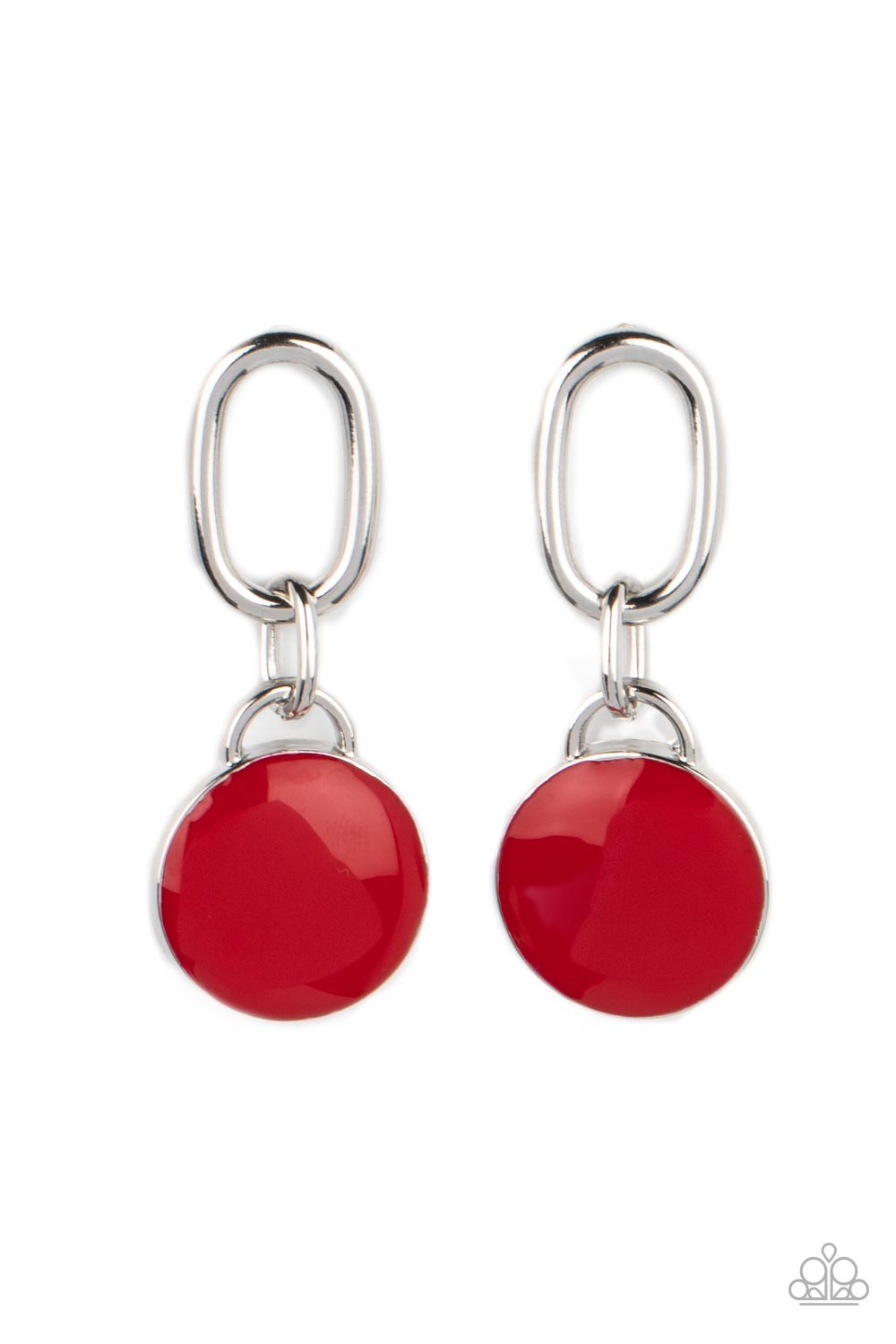 Paparazzi Drop a TINT Red Post Earrings - P5PO-RDXX-038XX