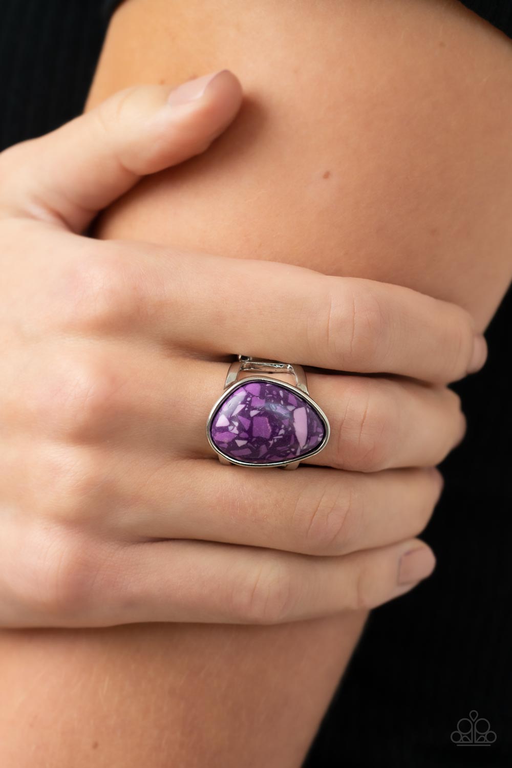 Paparazzi Earth Hearth Purple Ring - P4SE-PRXX-103XX