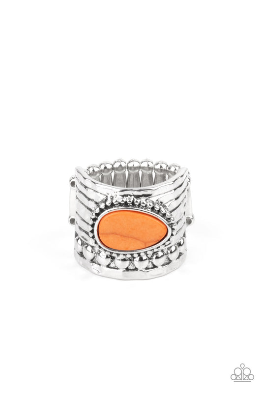 Paparazzi Eco Energy Orange Ring - P4SE-OGXX-140XX