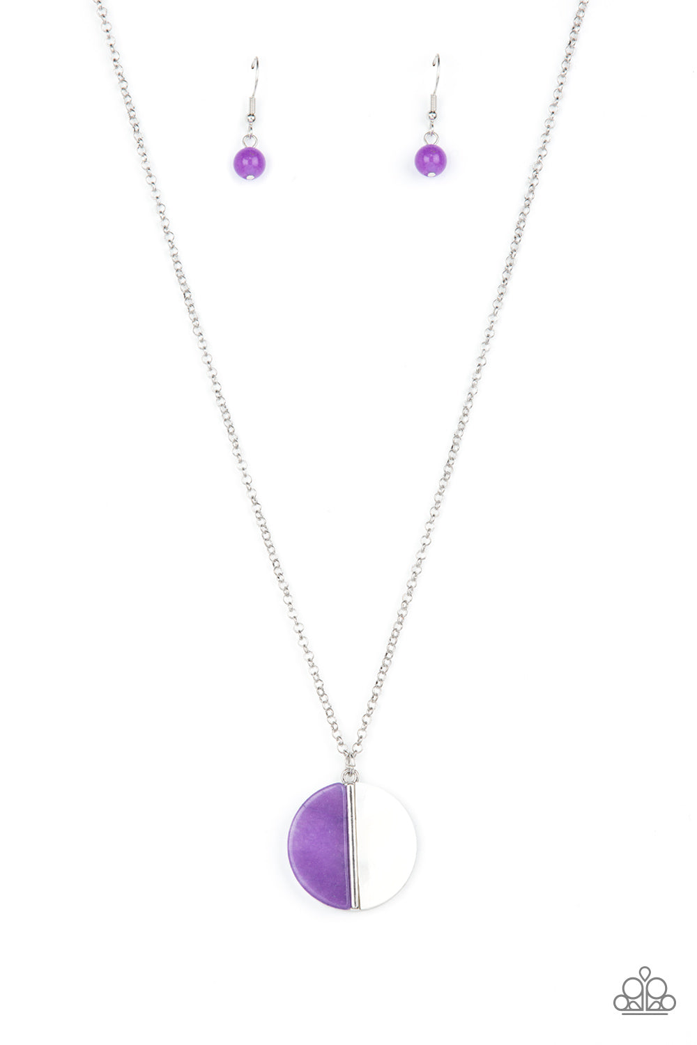 Paparazzi Elegantly Eclipsed Purple Short Necklace - P2SE-PRXX-217XX