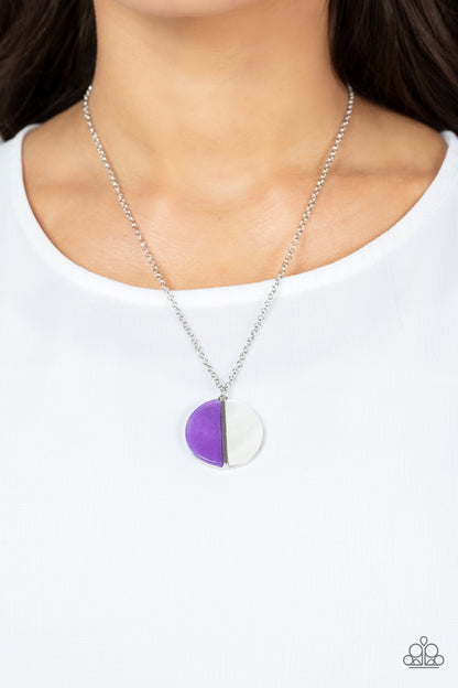 Paparazzi Elegantly Eclipsed Purple Short Necklace - P2SE-PRXX-217XX