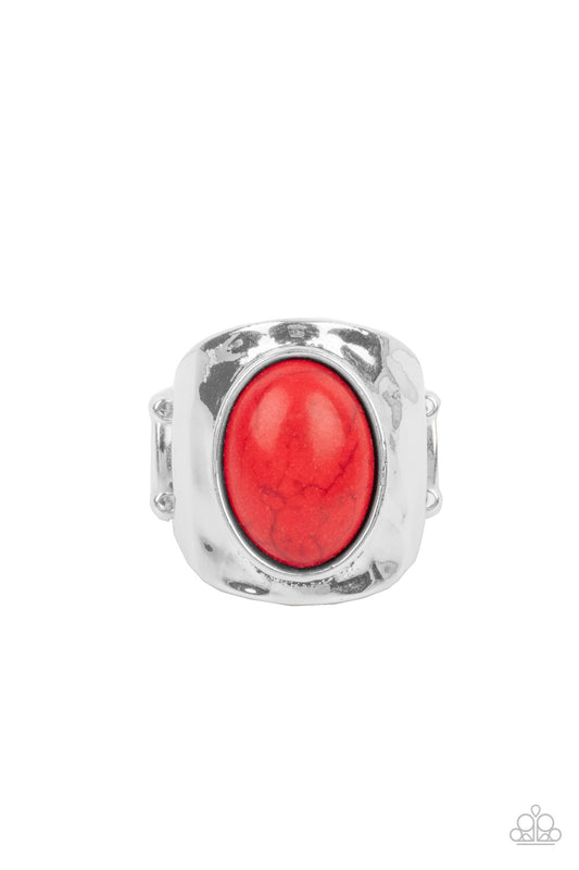 Paparazzi Elemental Essence Red Ring - P4SE-RDXX-132XX