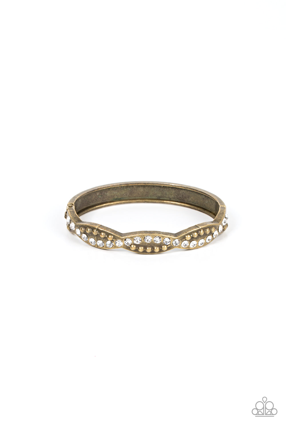 Paparazzi Empire Envy Brass Hinge Cuff Bracelet - P9RE-BRXX-114XX