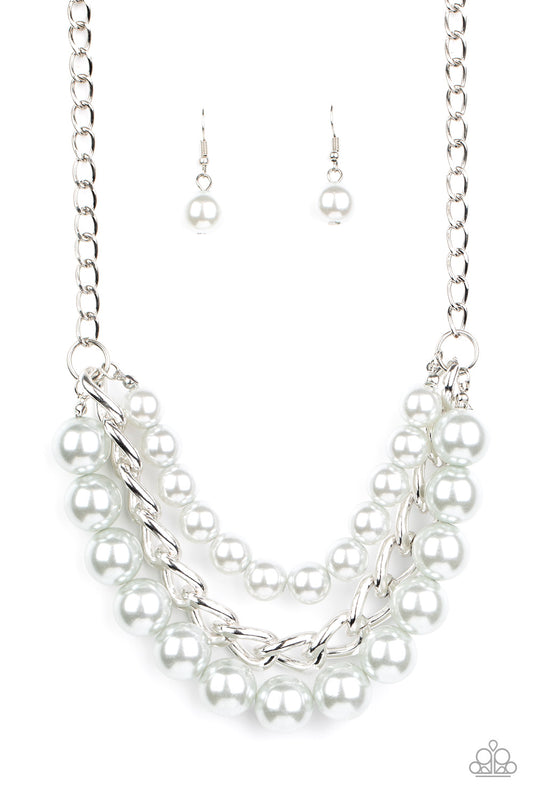 Paparazzi Empire State Empress Silver Short Necklace - P2ST-SVXX-065XX