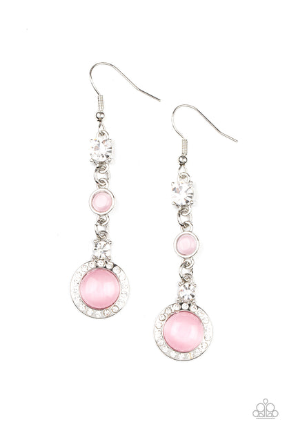 Paparazzi Epic Elegance Pink Fishhook Earrings - P5RE-PKXX-248XX