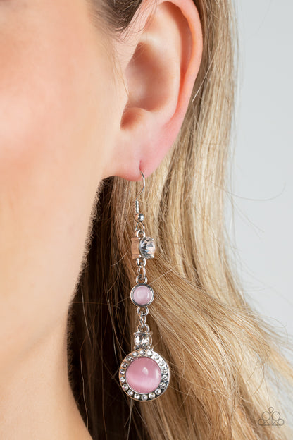 Paparazzi Epic Elegance Pink Fishhook Earrings - P5RE-PKXX-248XX