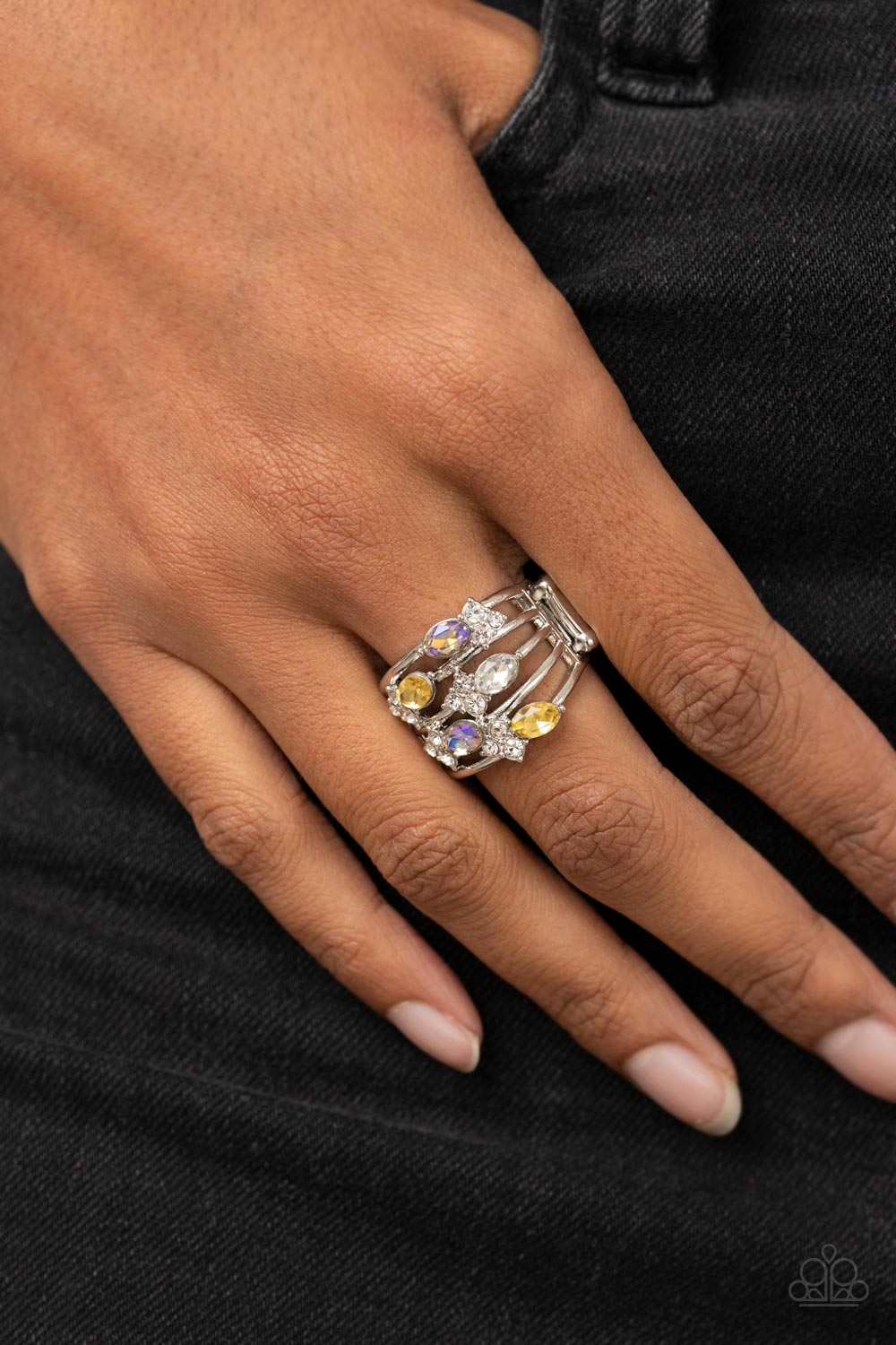 Paparazzi Ethereal Escapade Yellow Ring - P4RE-YWXX-069XX