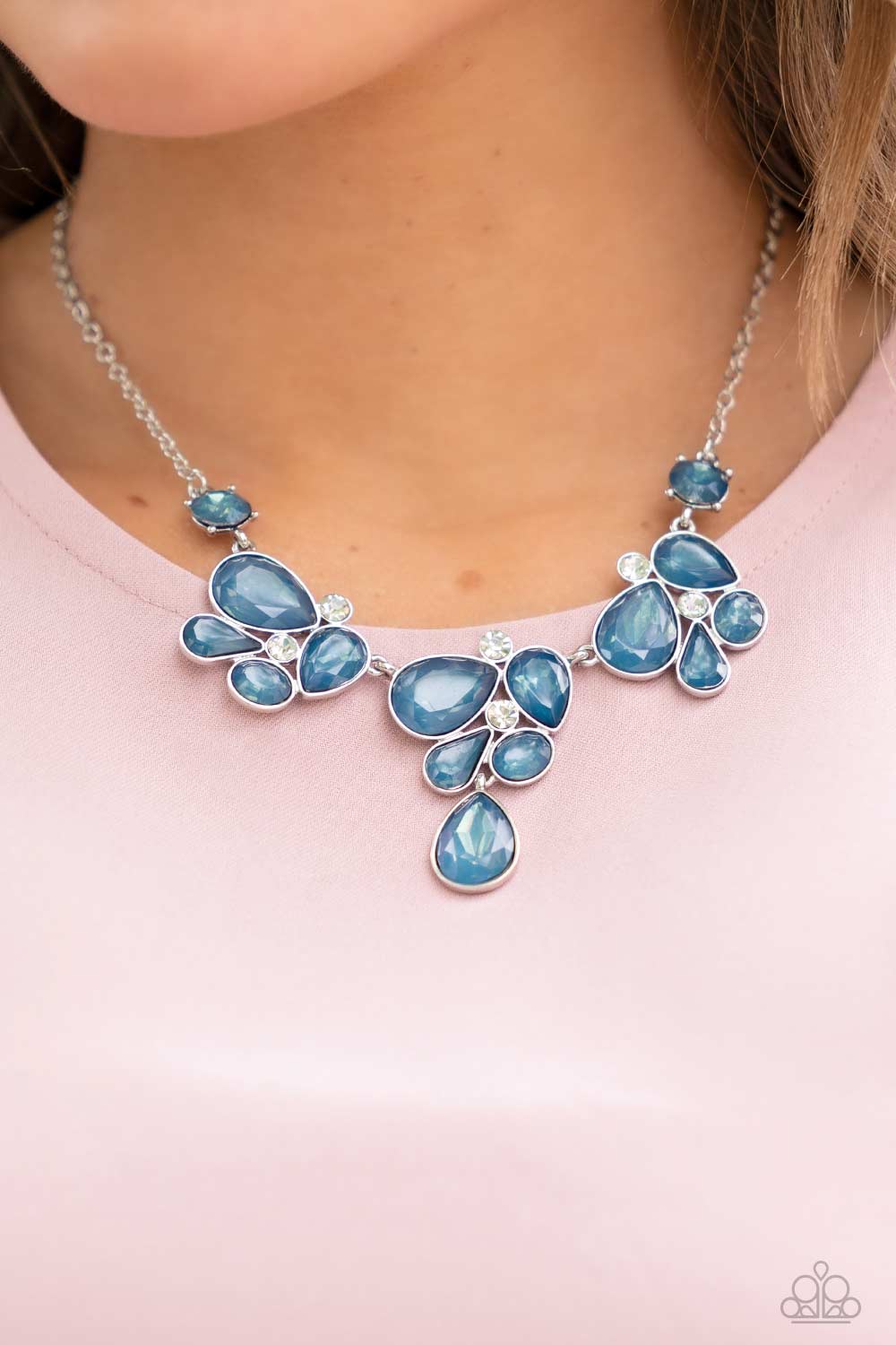Paparazzi Everglade Escape Blue Short Necklace - P2ST-BLXX-207XX