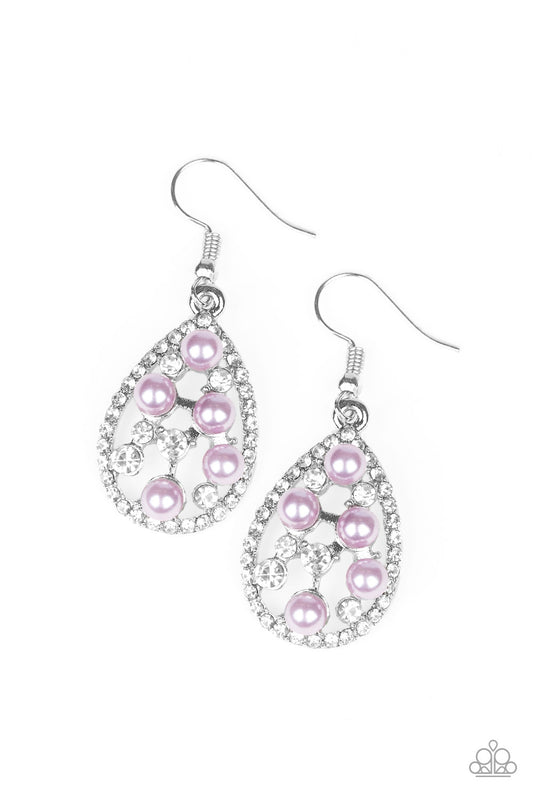 Paparazzi Fabulously Wealthy Purple Fishhook Earrings - P5RE-PRXX-111XX