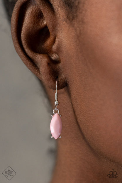 Paparazzi Fairytale Fortuity Pink Short Necklace - Fashion Fix Glimpses of Malibu February 2022