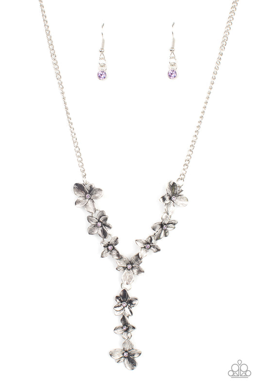 Paparazzi Fairytale Meadow Purple Short Necklace - P2WH-PRXX-395XX