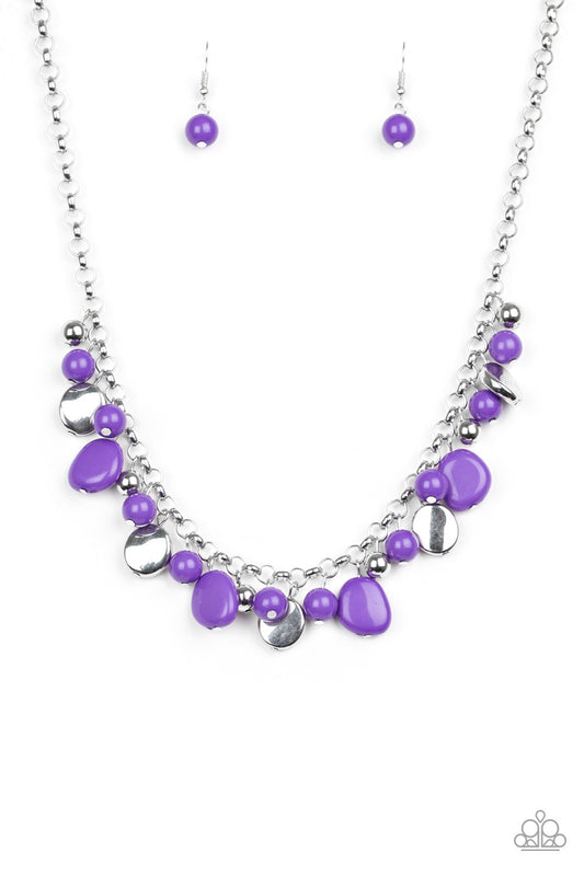 Paparazzi Flirtatiously Florida Purple Short Necklace - P2WH-PRXX-286XX