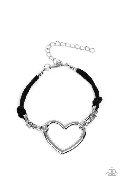 Paparazzi Flirty Flavour Black Clasp Bracelet - P9WH-BKXX-190CZ