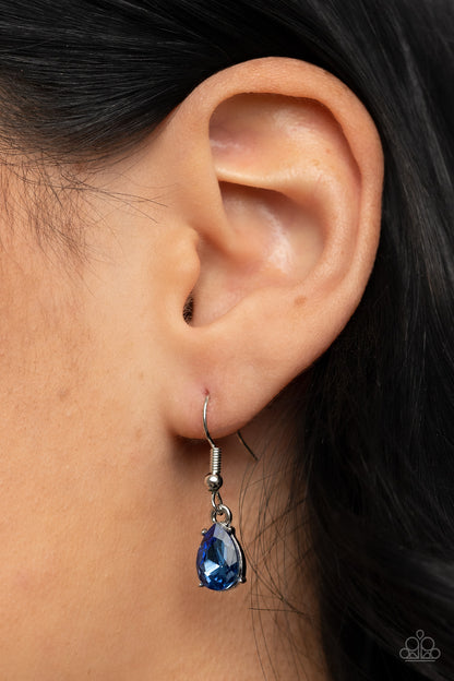 Paparazzi Floral Fashion Show Blue Short Necklace - P2RE-BLXX-372XX
