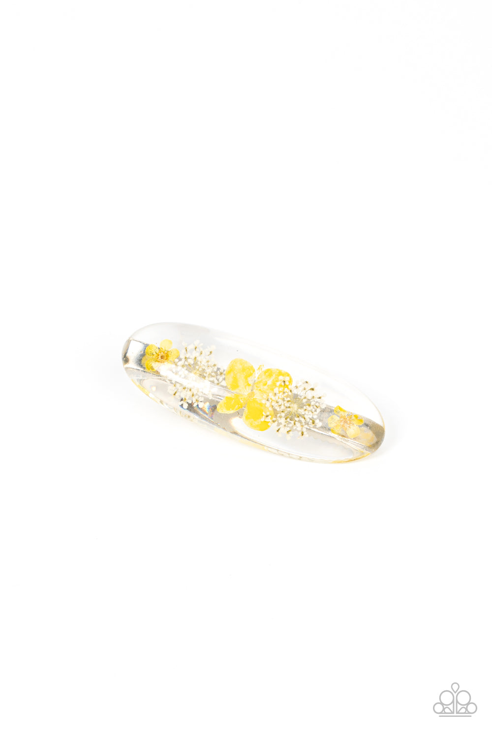 Paparazzi Floral Flurry Yellow Hairbow - P7SS-YWXX-077XX