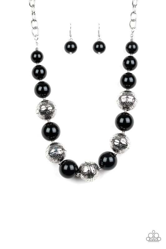 Paparazzi Floral Fusion Black Short Necklace - P2ST-BKXX-097XX