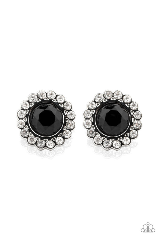 Paparazzi Floral Glow Black Post Earrings - P5PO-BKXX-132XX