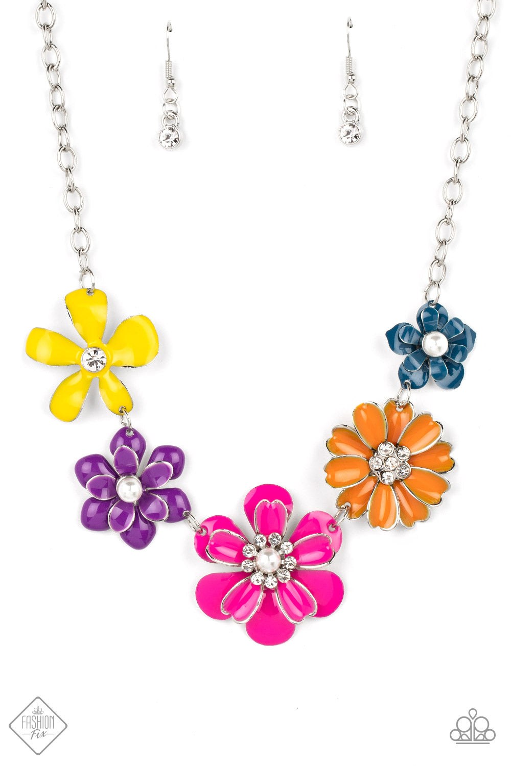 Paparazzi Floral Reverie Multi Short Necklace - Glimpses of Malibu September 2022