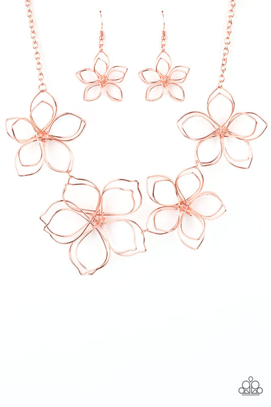 Paparazzi Flower Garden Fashionista Copper Short Necklace - Convention Release 2021