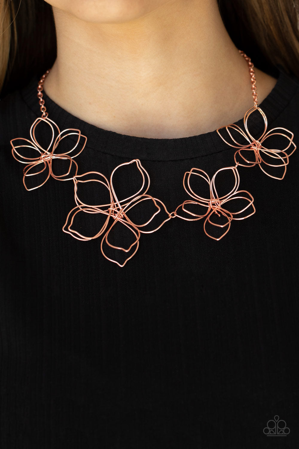 Paparazzi Flower Garden Fashionista Copper Short Necklace - Convention Release 2021