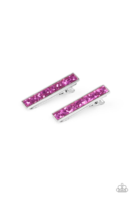 Paparazzi For All The World To SEQUIN Pink Hairbow Duo - P7SS-PKXX-214XX