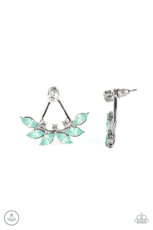Paparazzi Forest Formal Green Jacket Post Earrings - P5PO-GRXX-030XX