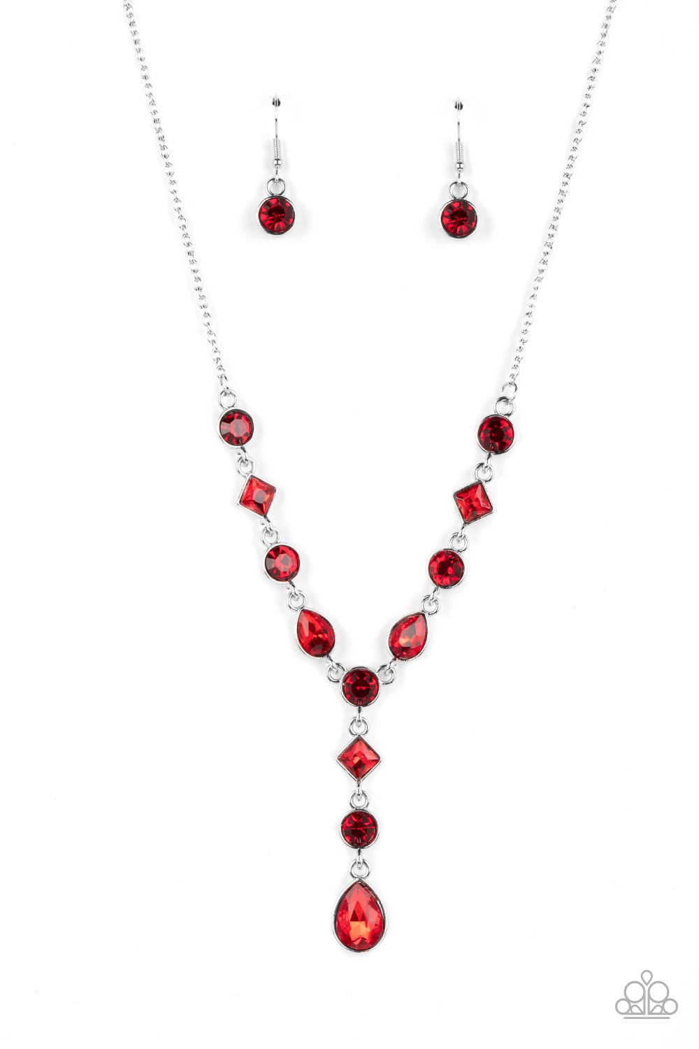 Paparazzi Forget The Crown Red Short Necklace - P2RE-RDXX-247XX