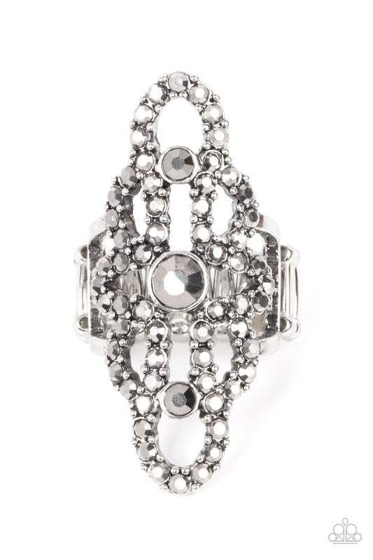 Paparazzi Futuristic Free Spirit Silver Ring - P4ED-SVXX-133XX