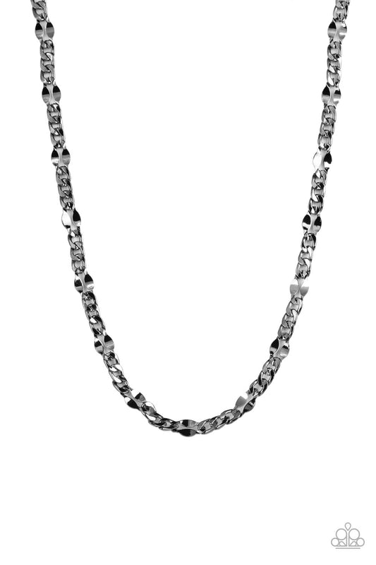 Paparazzi G.O.A.T Black Men's Short Necklace - P2MN-URBK-068XX