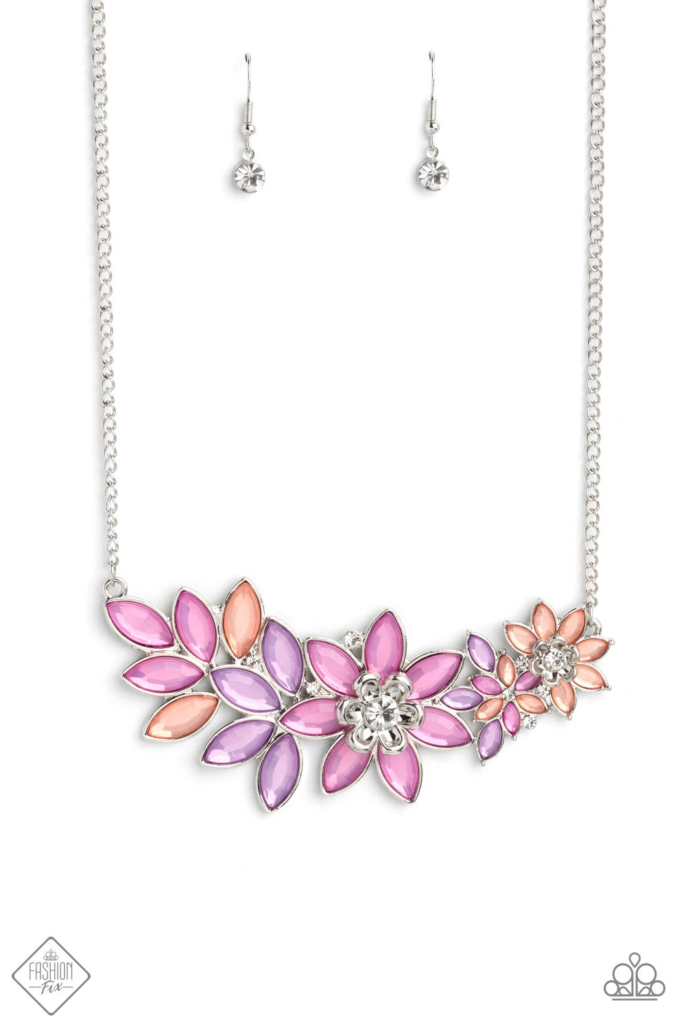 Paparazzi GARLAND Over Multi Short Necklace - Fashion Fix Glimpses of Malibu March 2023 GM-0323 - P2ST-MTXX-117NG