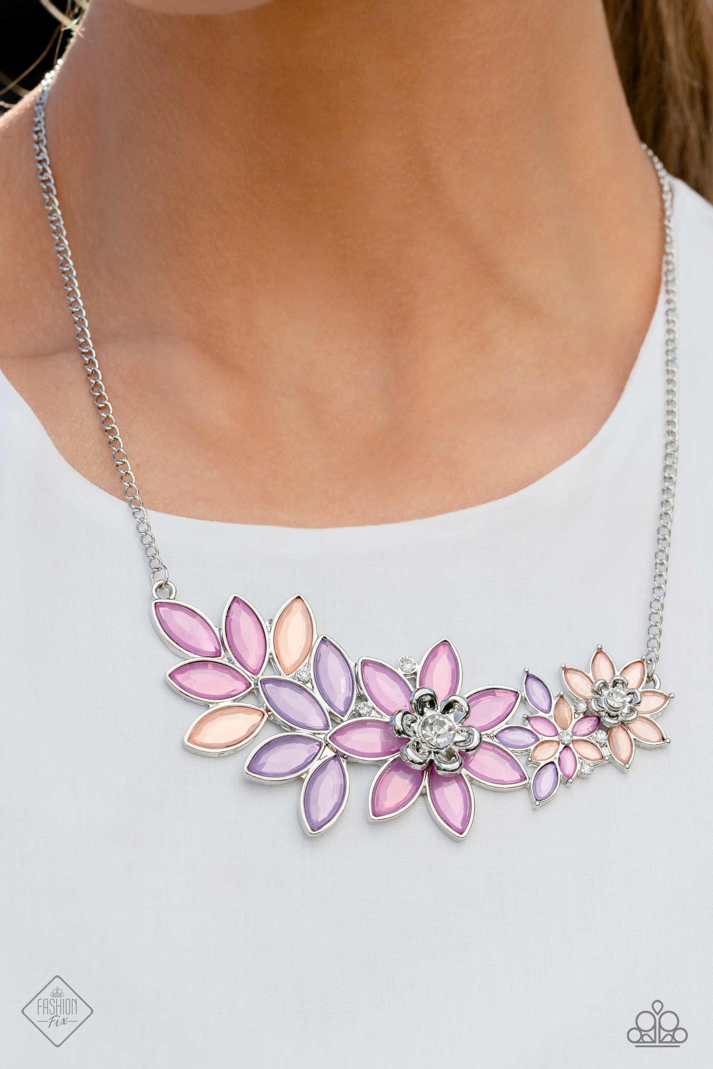 Paparazzi GARLAND Over Multi Short Necklace - Fashion Fix Glimpses of Malibu March 2023 GM-0323 - P2ST-MTXX-117NG