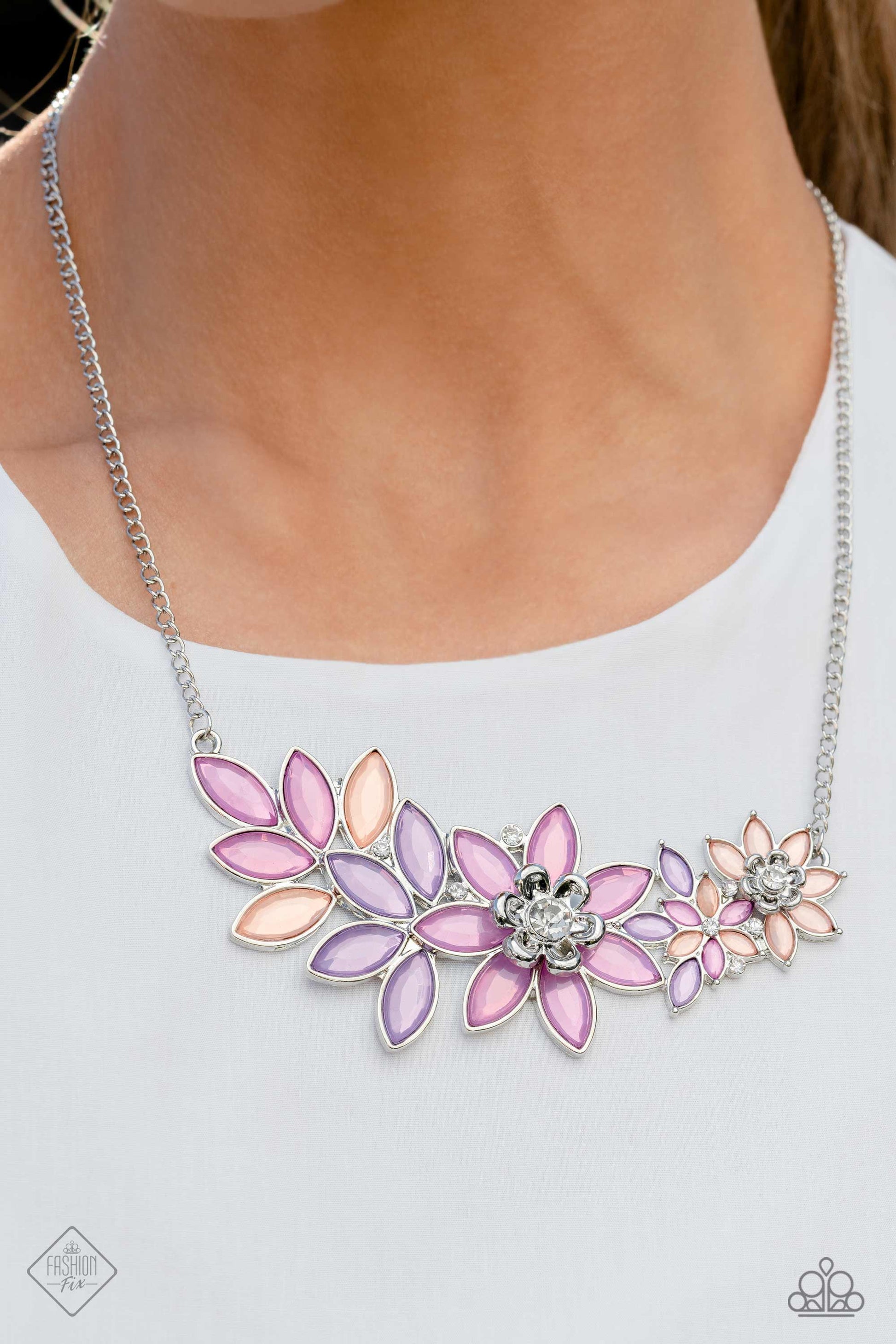 Paparazzi GARLAND Over Multi Short Necklace - Fashion Fix Glimpses of Malibu March 2023 GM-0323 - P2ST-MTXX-117NG