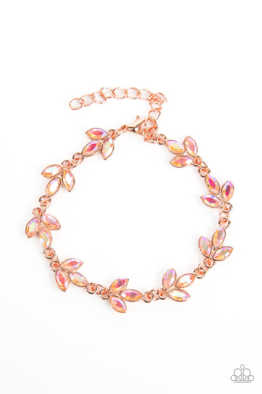 Paparazzi Gala Garland Copper Clasp Bracelet - P9DA-CPSH-115XX