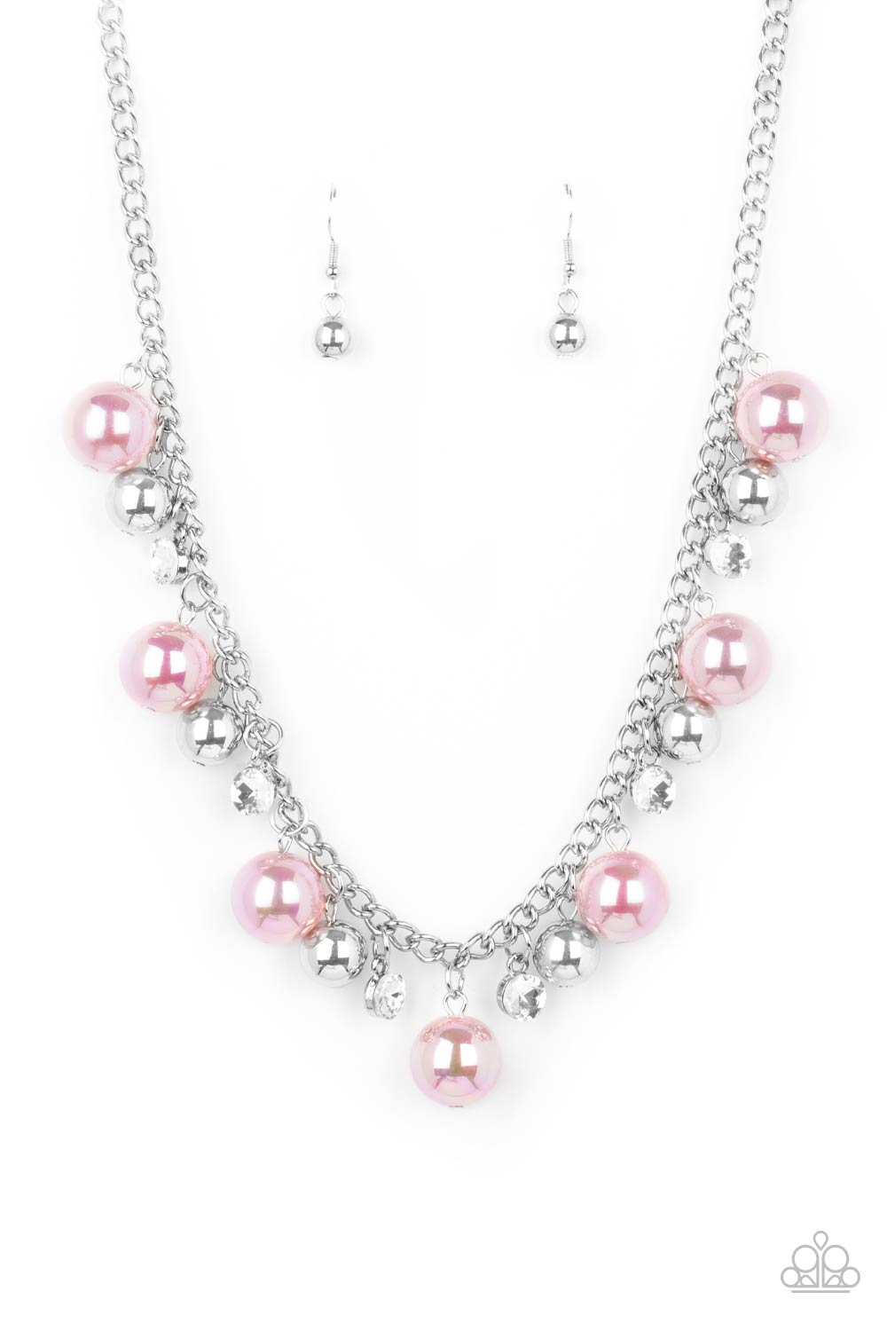 Paparazzi Galactic Gala Pink Short Necklace - P2RE-PKXX-308XX